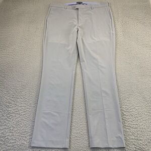 Peter Millar Surge Pants Mens 38x32 Crown Crafted Gray Golf Casual Dress Trouser
